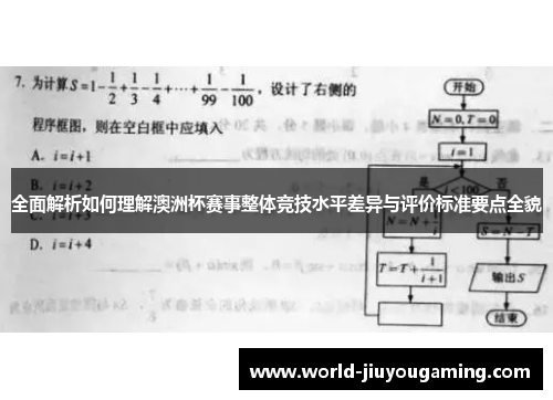 全面解析如何理解澳洲杯赛事整体竞技水平差异与评价标准要点全貌 全面解析如何理解澳洲杯赛事整体竞技水平差异与评价标准要点全貌